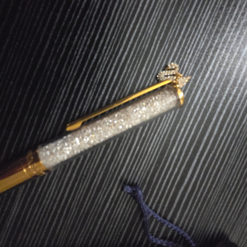Swarovski Crystalline ballpoint pen Swan, Rose gold tone